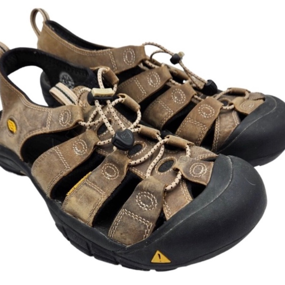 Keen Newport H2 Hiking Sandals Mens Size 11.5 Brown Closed Toe Water Trail Shoes